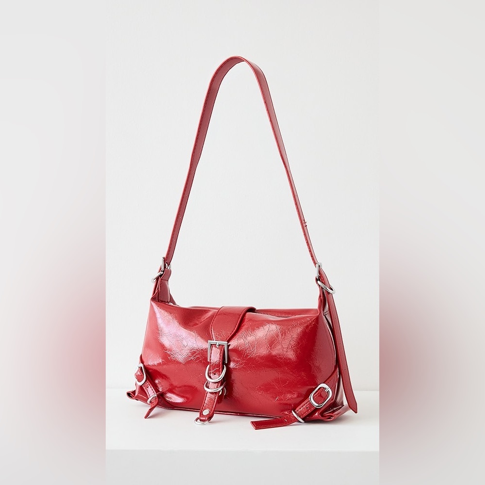 8 Other Reasons Adeline Red Patent Shoulder Bag NWT Y2K